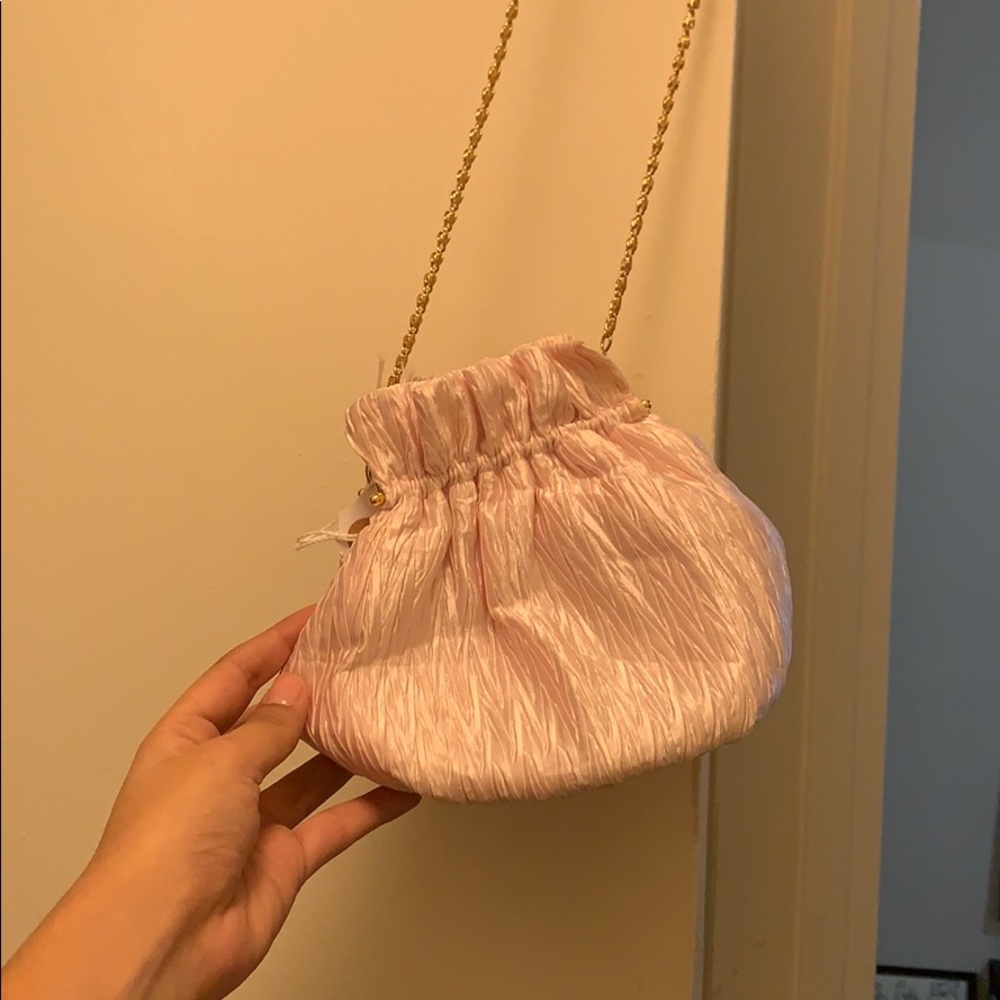Vintage beaded bag with gold strap